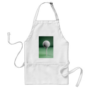 Golf Ball on Tee Adult Apron