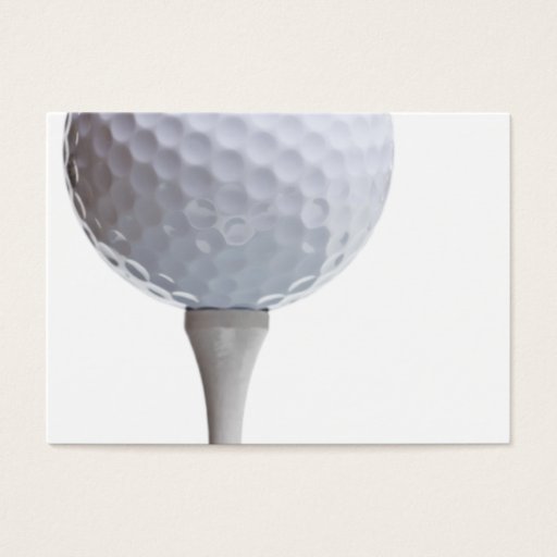 Customizable Golf Ball on Tee- Customized Business Card Templates