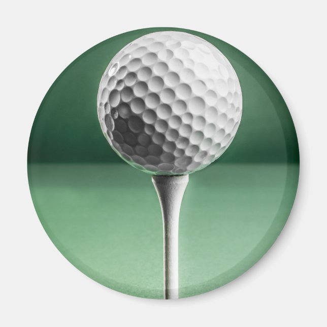 Golf Ball on Tee Magnet (Front)