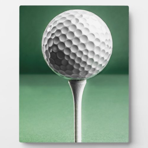 Golf Ball on Tee Plaque