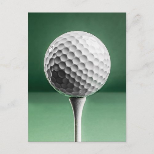 Golf Ball on Tee Postcard