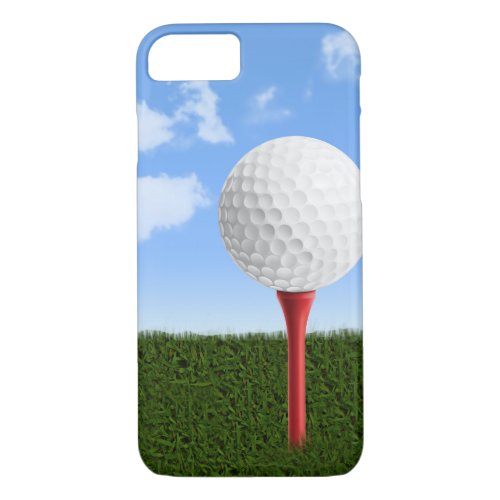 Golf Ball on Tee Sky  Grass iPhone 87 Case