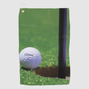 Golf ball on the Ground Golf Towels