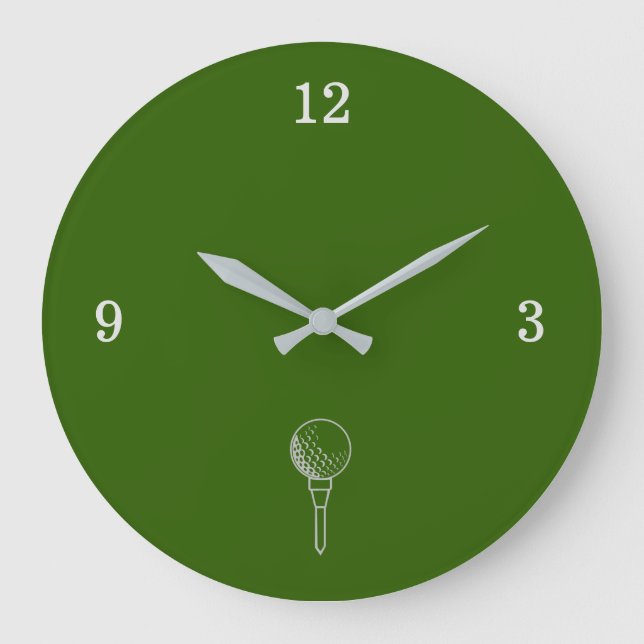 Golf Ball Outline Wall Clock (Front)