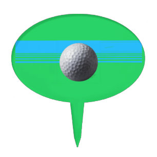 Golf Ball oval cake picks