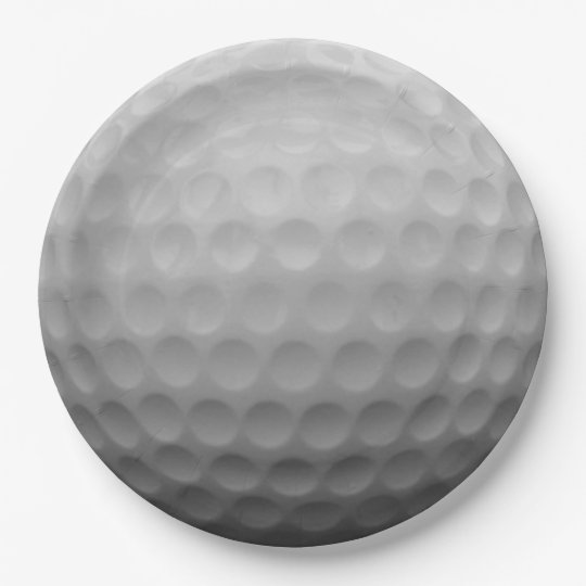 Golf Ball Paper Plate