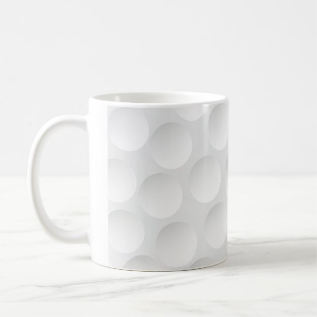 Golf Ball Pattern Coffee Mug (Left)