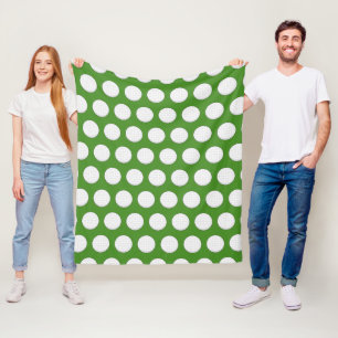 Golf Ball Pattern Fleece Blanket