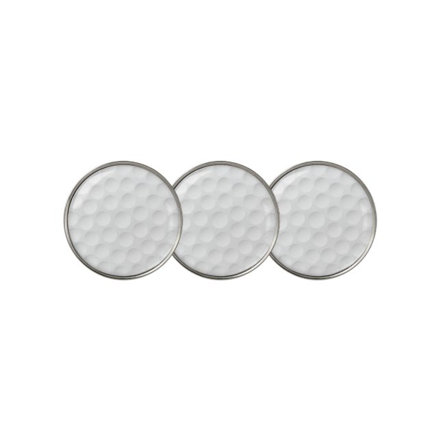 Golf Ball Pattern Golf Ball Marker (3 Up)