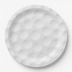 Golf Ball Pattern Paper Plates