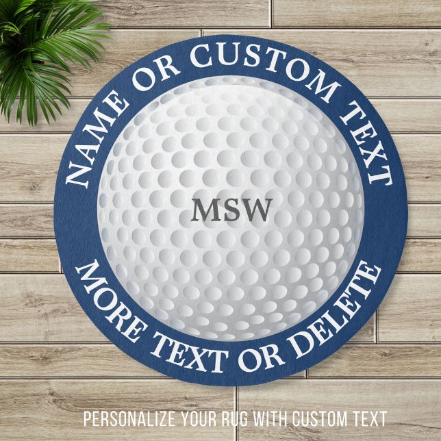 Golf Ball, Personalized Golfer Name, Golf Club Rug (Creator Uploaded)
