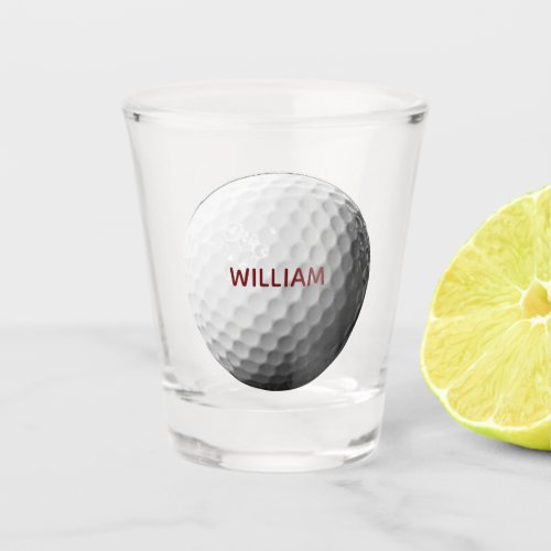 Golf Ball Personalized Shot Glass