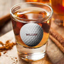 Golf Ball Personalized Shot Glass