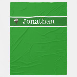 Golf ball Personalized wilth name blanket