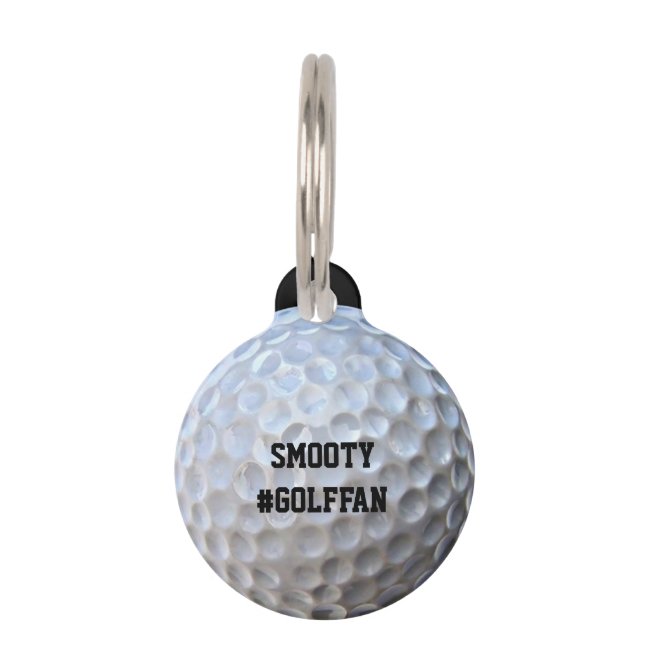 Golf ball pet ID tag