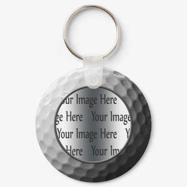 golf ball photo keychain