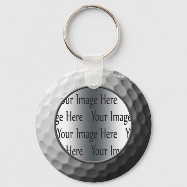 golf ball photo keychain (Front)