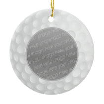 golf ball photo ornament