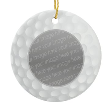 golf ball photo ornament