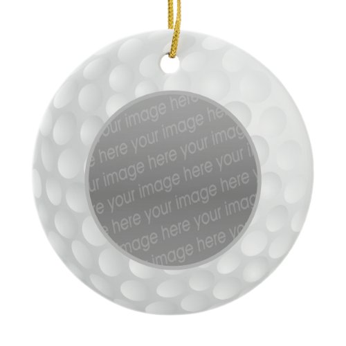 golf ball photo ornament