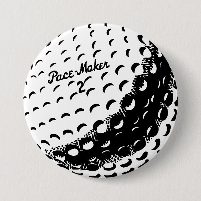 Golf Ball Pinback Button (Front)
