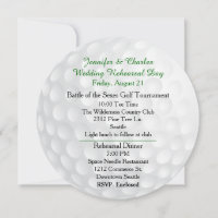 Golf Ball Pre Wedding Festivities Invitation