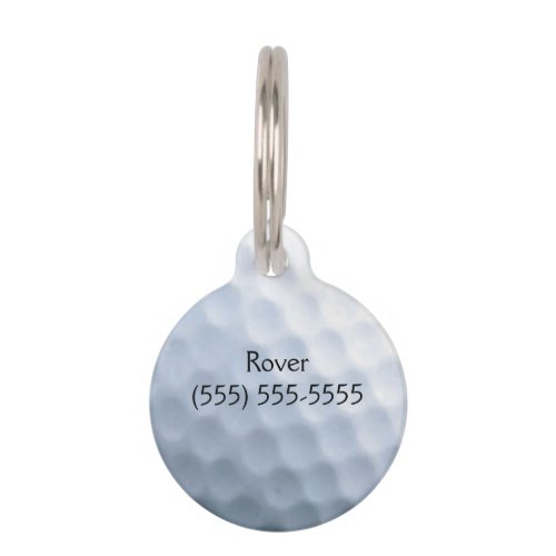 Golf Ball Print Pattern Background Pet Tag