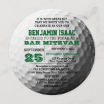 Golf Ball Round Bar Mitzvah Invitation<br><div class="desc">These casual chic invitations are perfect for any sporty Bar Mitzvah celebration. Each line of text is fully customizable to say just what you want!

Find coordinating products in the Bar Mitzvah Sports Collection.</div>