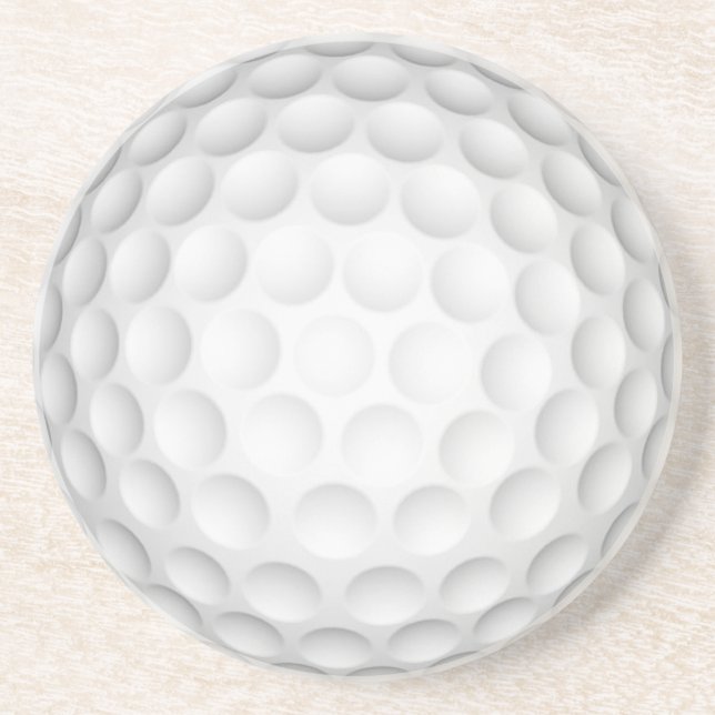 Golf Ball Sandstone Coaster (Front)