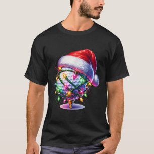 Golf Ball Santa Hat Men Womens Christmas Golfing X T-Shirt