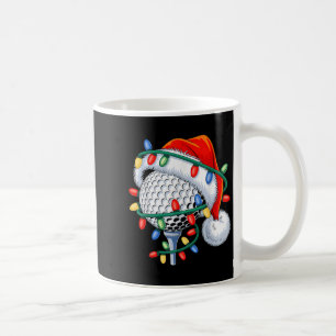 Golf Ball Santa Hat Xmas Funny Christmas Boys Men Coffee Mug