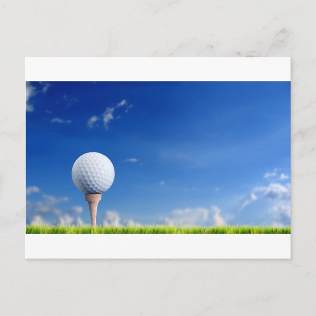 Golf Ball Sky Postcard (Front)