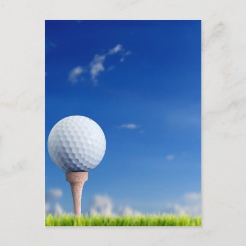 Golf Ball Sky Postcard