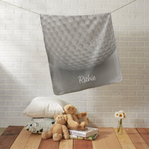 Golf Ball Sport Baby Name Blanket