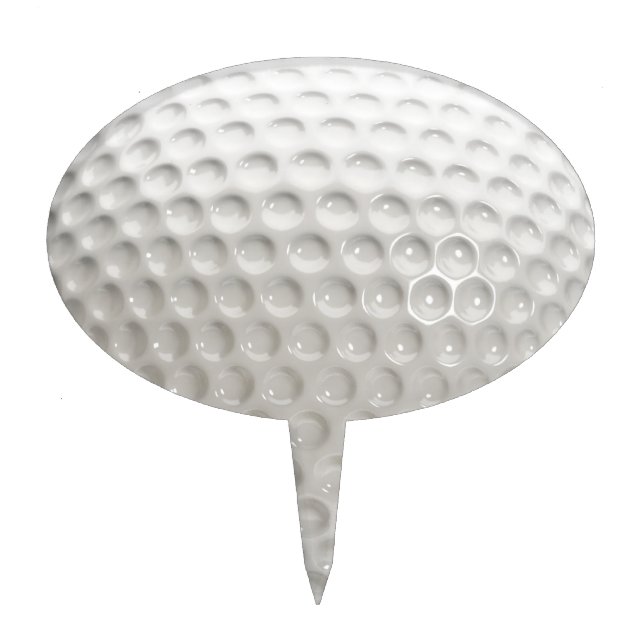 Golf Ball Sport Cake Topper (Front)