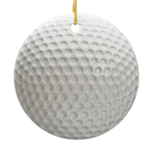 Golf Ball Sport Ceramic Ornament