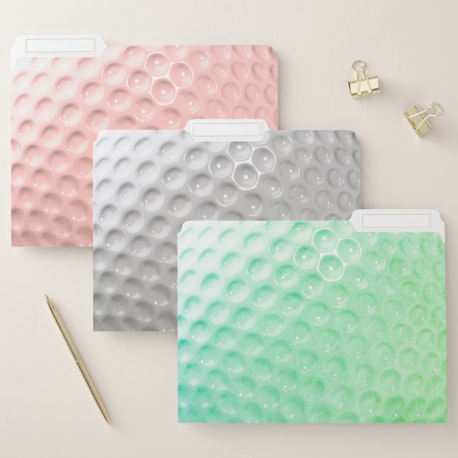 Golf Ball Sport File Folder (Set)