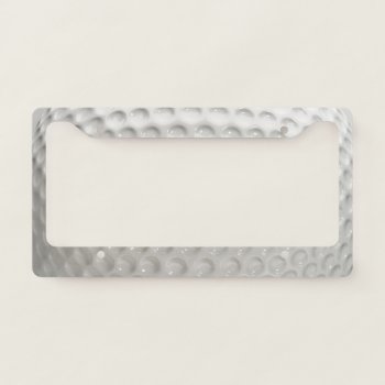 Golf Ball Sport License Plate Frame by kahmier at Zazzle