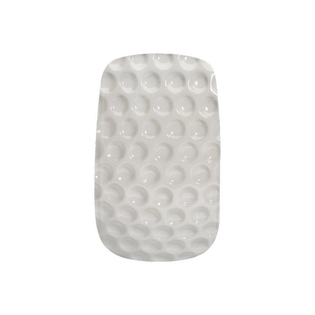 Golf Ball Sport Minx Nail Art (Left Thumb)