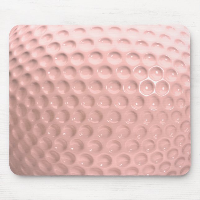 Golf Ball Sport Pink Mouse Pad (Front)