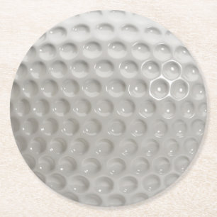 Golf Ball Sport Round Paper Coaster