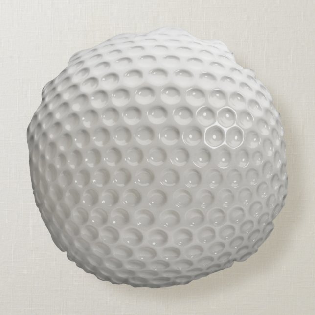 Golf Ball Sport Round Pillow (Back)