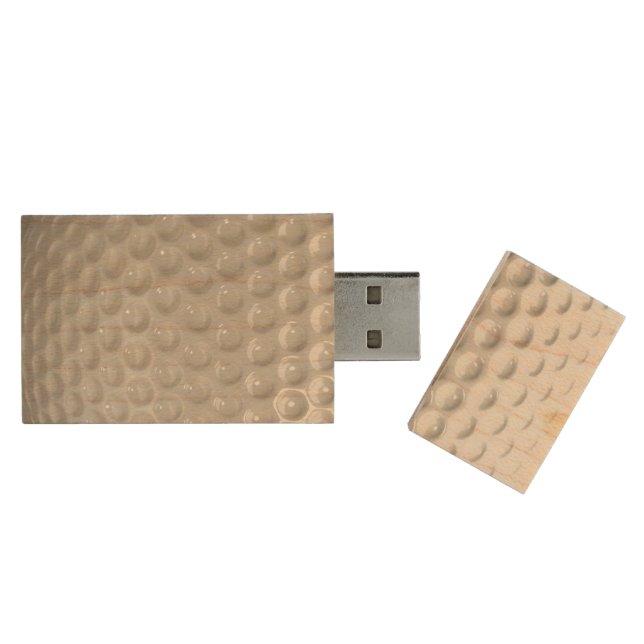 Golf Ball Sport Wood Flash Drive (Opened)