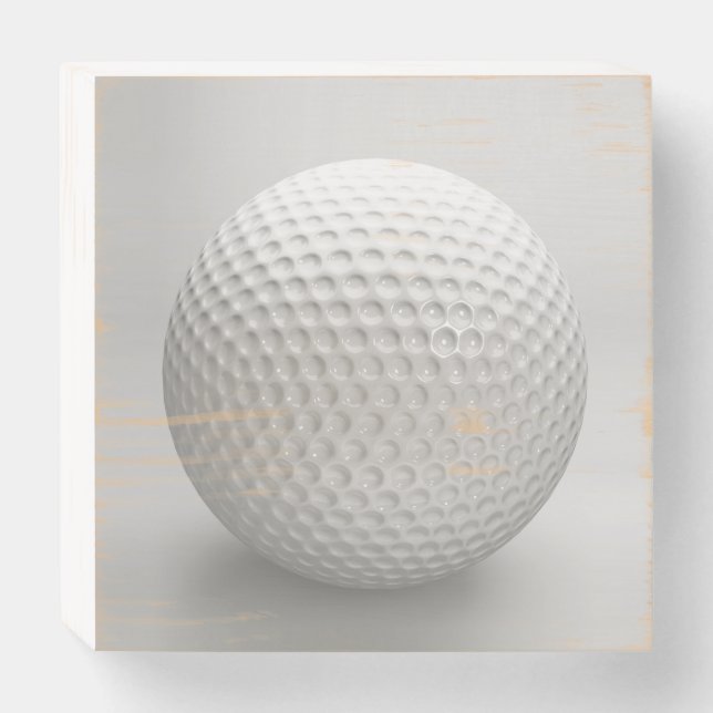 Golf Ball Sport Wooden Box Sign (Front Horizontal)
