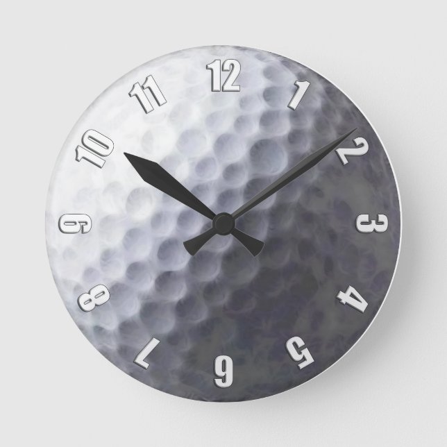 Golf Ball Sports Clock Design (Front)