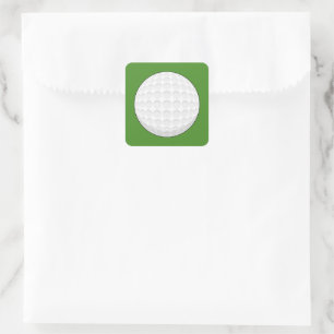 Golf Ball Square Sticker