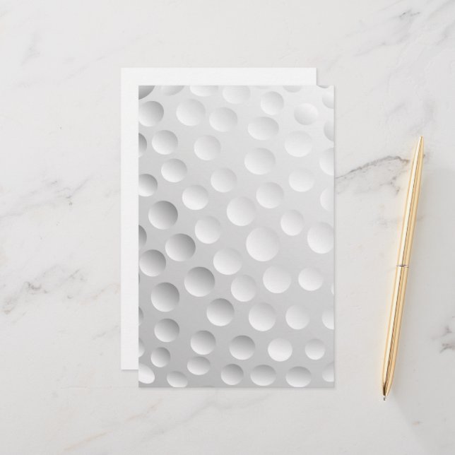 Golf Ball Stationery (Front/Back In Situ)