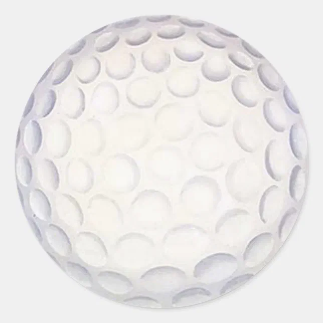 Golf Ball Sticker Zazzle