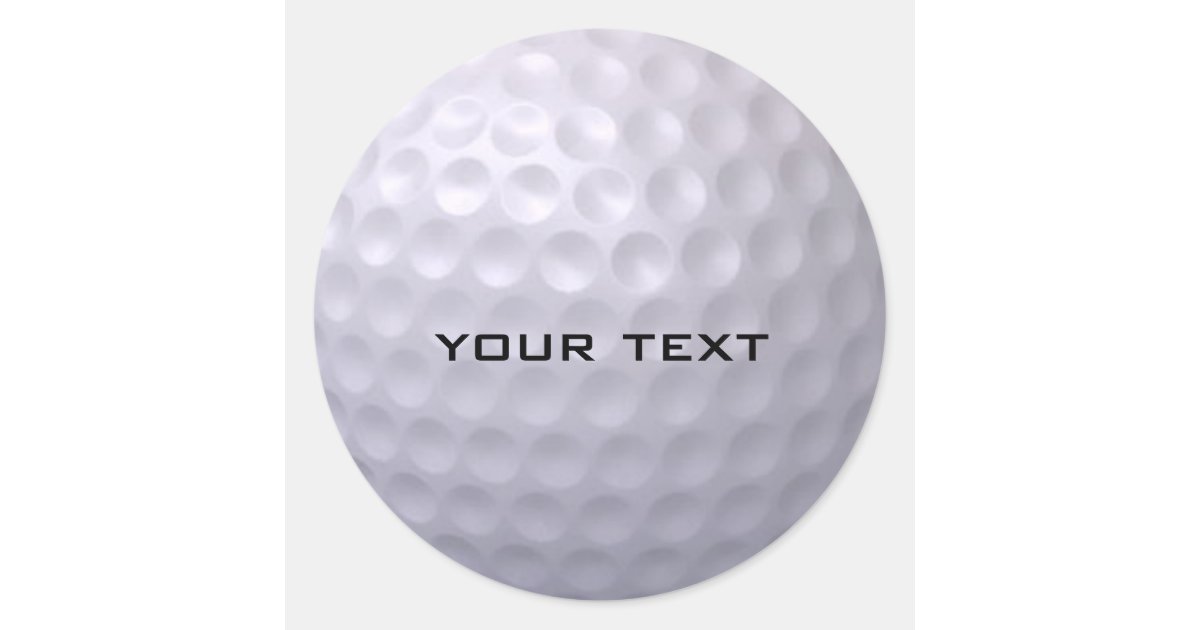 Golf Ball Sticker | Zazzle