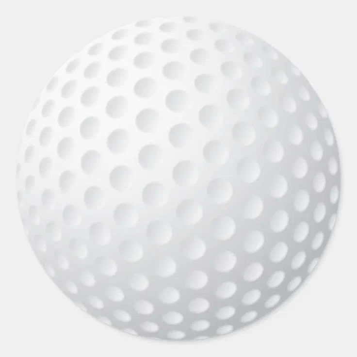 Golf Ball Sticker Zazzle